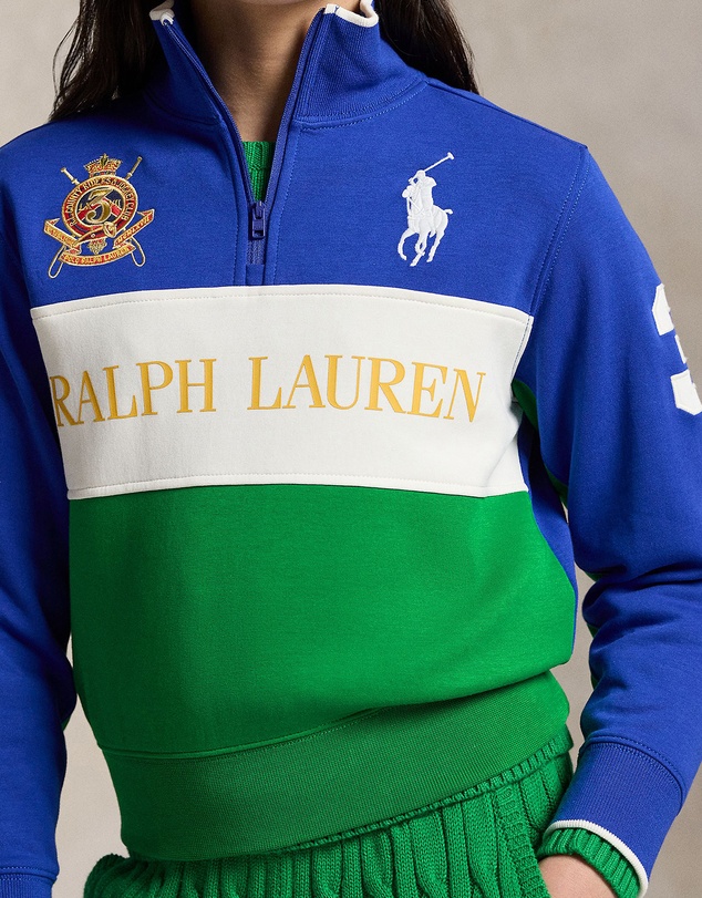 Polo Ralph Lauren - Big Pony Double-Knit Quarter Pullover - Teens