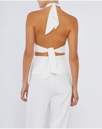 Amelius - Amrita Linen Halter Top