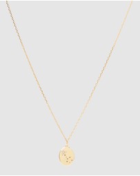 Luna Rae - Solid Gold - Stars of Scorpio Necklace
