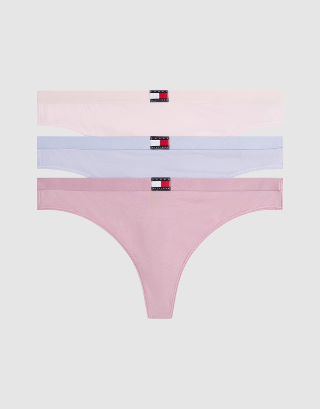 Tommy Hilfiger - 3-Pack Heritage Logo Thongs