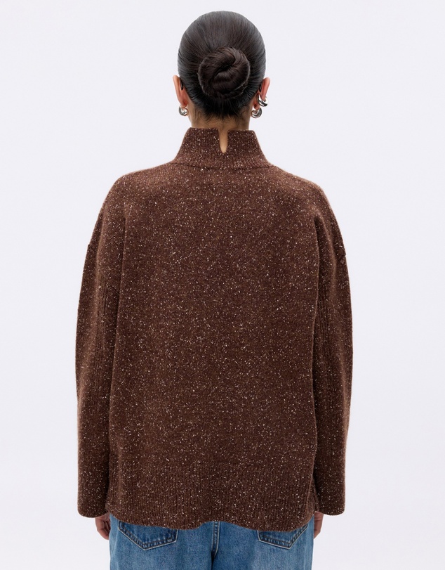 Revibe - Repaired Minima Esenciales Rae Merino Wool Silk Blend Jumper - AU 8