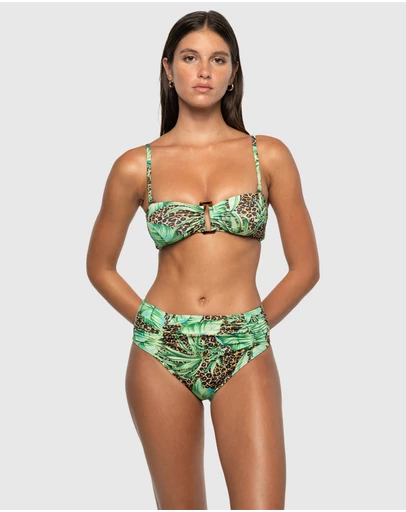 Nip Tuck Swim - Exotic Eden Greta Multifit Bandeau Clip Back Bikini Top