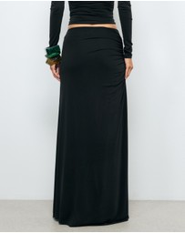 AERE - Ida Cupro Maxi Skirt