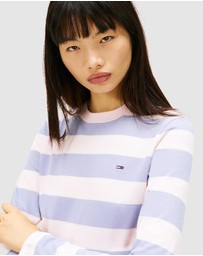 Tommy Jeans - Regular S Flag Jersey Long Sleeve Tee