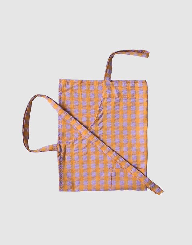 Mosey Me - Kumquat Bloom Seersucker Apron