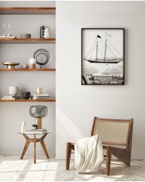 Olive et Oriel - Fashion Yacht Club No I Art Print