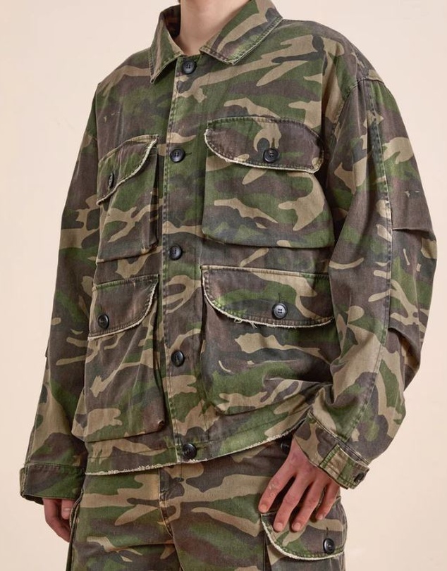 Found - Camouflage Twill Utility Cargo Jacket