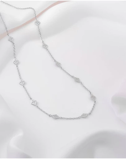 Wanderlust + Co - Zyia Silver Choker Necklace