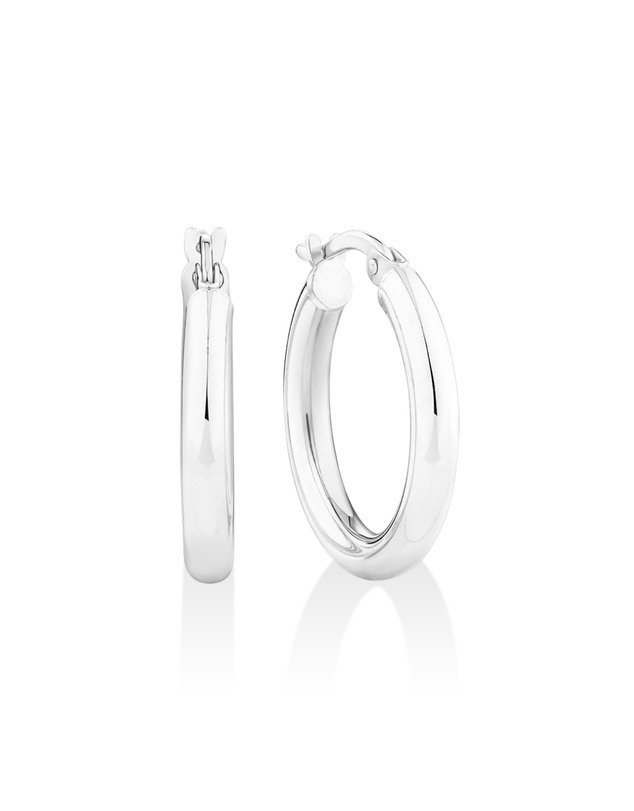 Michael Hill - 15mm Hoop Earrings in Sterling Silver