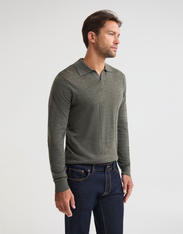 Oxford - Blair Polo Collar Merino Knit