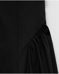 M.N.G - Valenti Halter Neck Cotton Midi-Dress