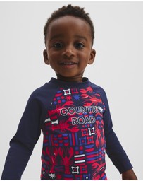 Country Road - Lobster Geometric Rash Vest