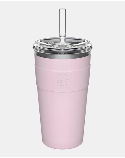 KeepCup - Thermal Cold Cup 16oz Reusable Coffee Cup with Straw Lid
