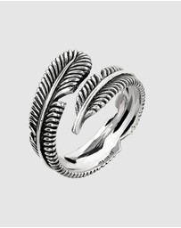 Kuzzoi - ICONIC EXCLUSIVE - Ring Male Feather 925 Sterling Silver
