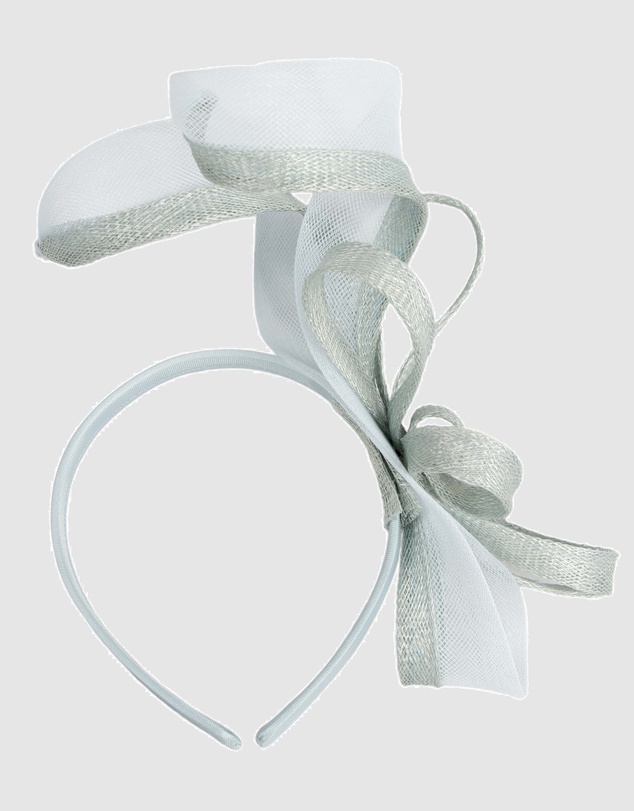 Max Alexander - Small Light Blue Sinamay Loops Fascinator