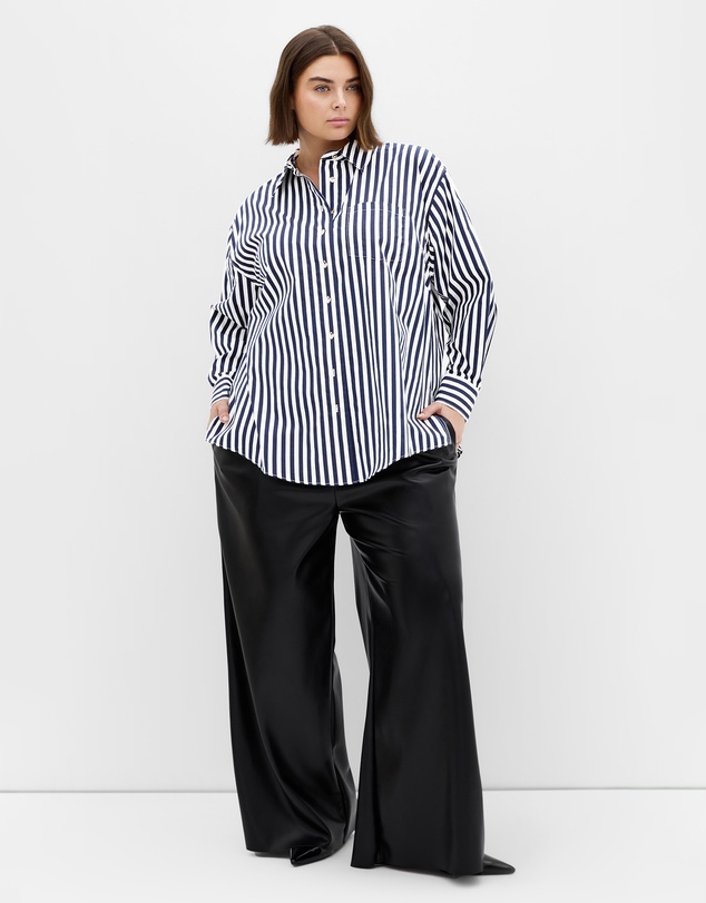 City Chic - Lilia Stripe Cotton Shirt