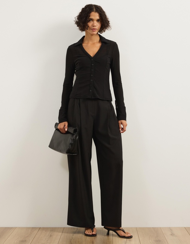 Atmos&Here - Willa Long Sleeve Mesh Shirt