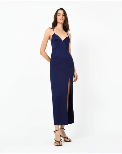 Forcast - Muse Backless Maxi Dress