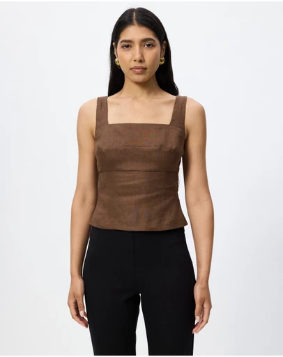 Reformation - Clarence Linen Top