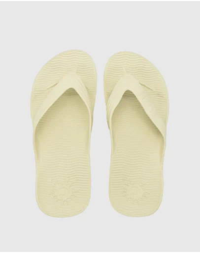 Tolu Australia - Ivory Thongs For Kids With Arch Support