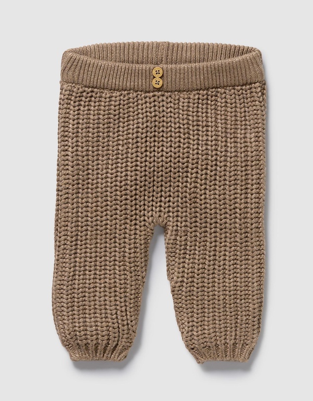 Wilson & Frenchy - Chestnut Organic Knitted Leggings - Babies