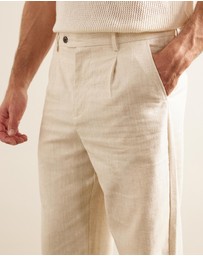 AERE - Leo Linen Suit Pants