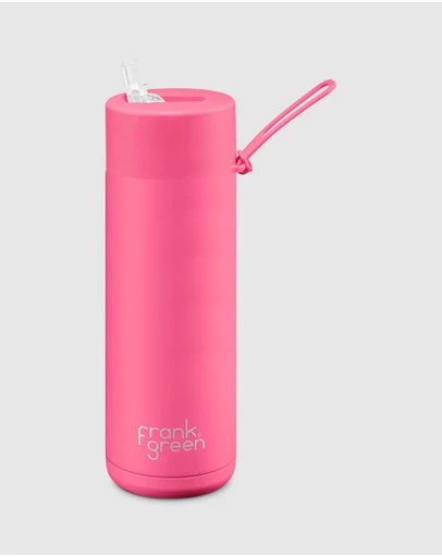 Frank Green - 20oz Stainless Steel Ceramic Reusable Bottle with Straw Lid