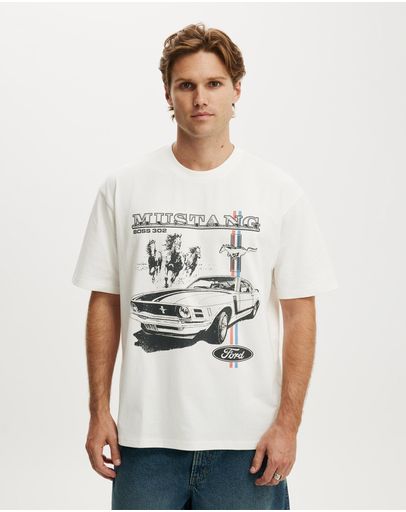 LCN FOR VINTAGE WHITE  FORD - MUSTANG