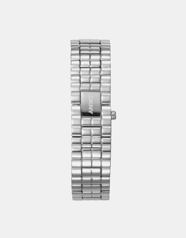 DKNY - Signature Shape Silver 17x25.5mm Black Dial Womens Watch