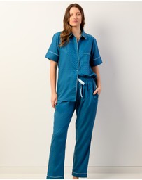 Wanderluxe Sleepwear - The Azure Pyjama Set Short