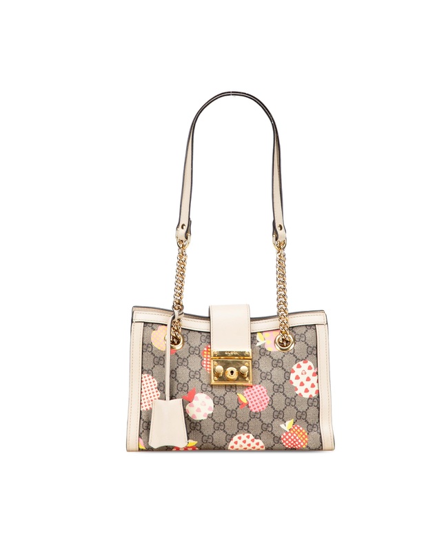 Pre-Loved by Azura Reborn - Pre-Loved Small GG Supreme Apple Heart Padlock Tote