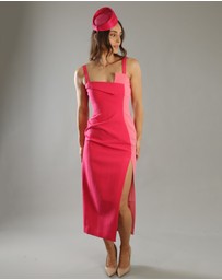 Morgan & Taylor - Blaze Beret Fascinator in Hot Pink