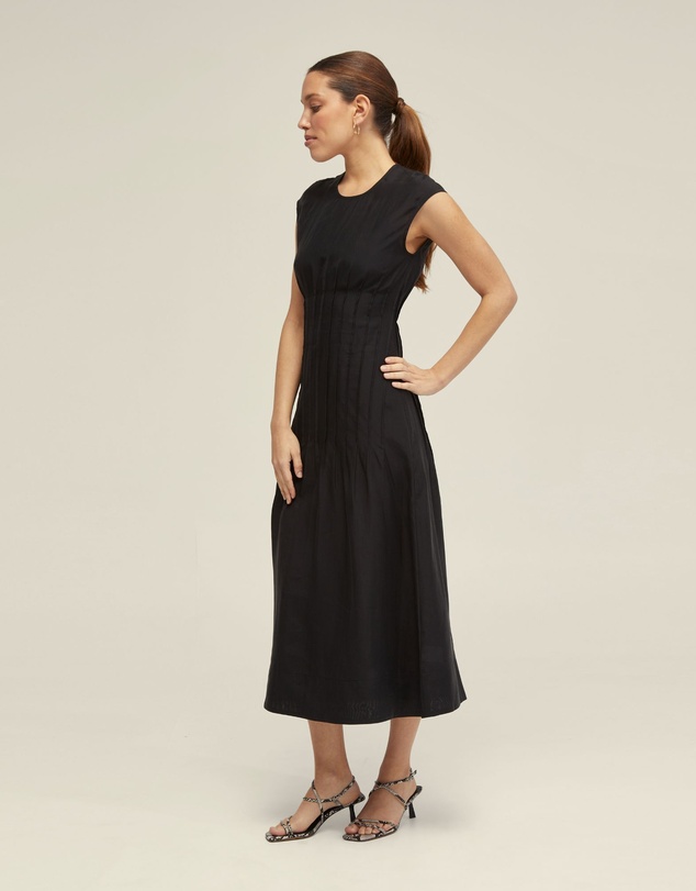 Oxford - Clementine Pin-Tuck Dress