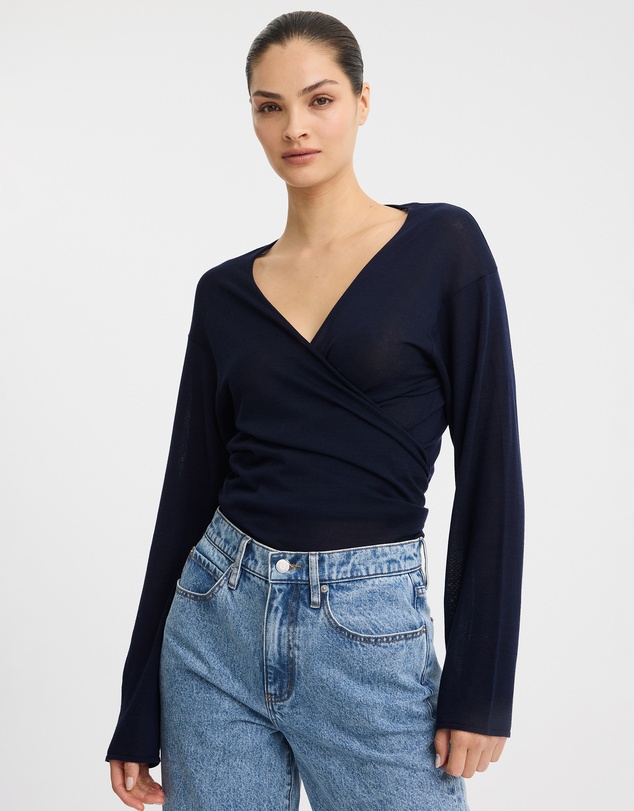 Morrison - Micah Knit Wrap Top