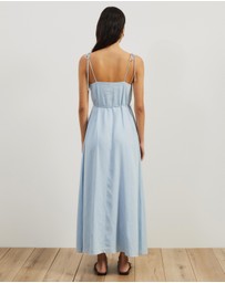 Atmos&Here - Tie Shoulder Maxi Dress