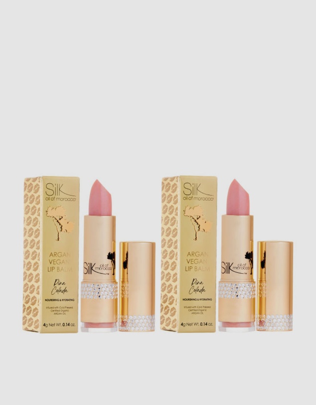 Silk Oil of Morocco - Argan Lip Balm - Duo Pack - Pina Colada - Value Pack