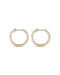 Michael Hill - Hoop Earrings With 0.25 Carat TW Of Diamonds in 10kt Yellow Gold