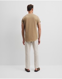Country Road - Australian Cotton Longline Garment Dye T-shirt