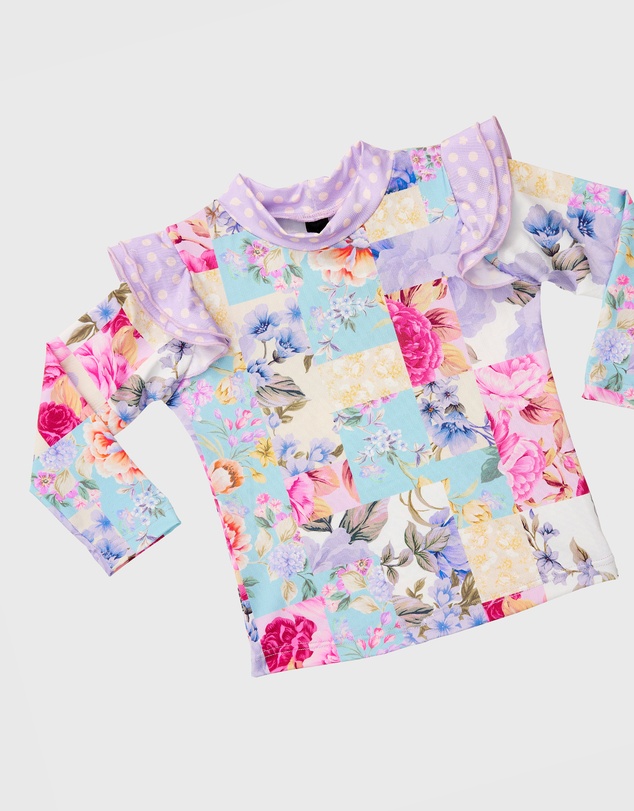 Aqua Blu Kids - Meadow Long Sleeve Rash Vest - Babies