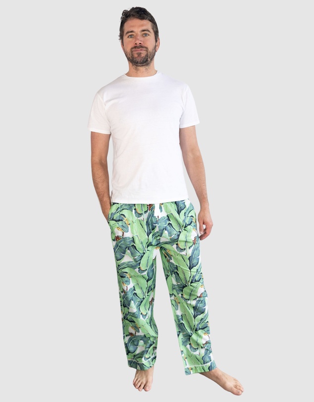 Sant And Abel - Men's Martinique® Green Banana Leaf PJ Pants