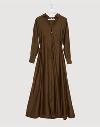 Revibe - Repaired Minima Esenciales Paloma Maxi Shirt Dress - AU 8