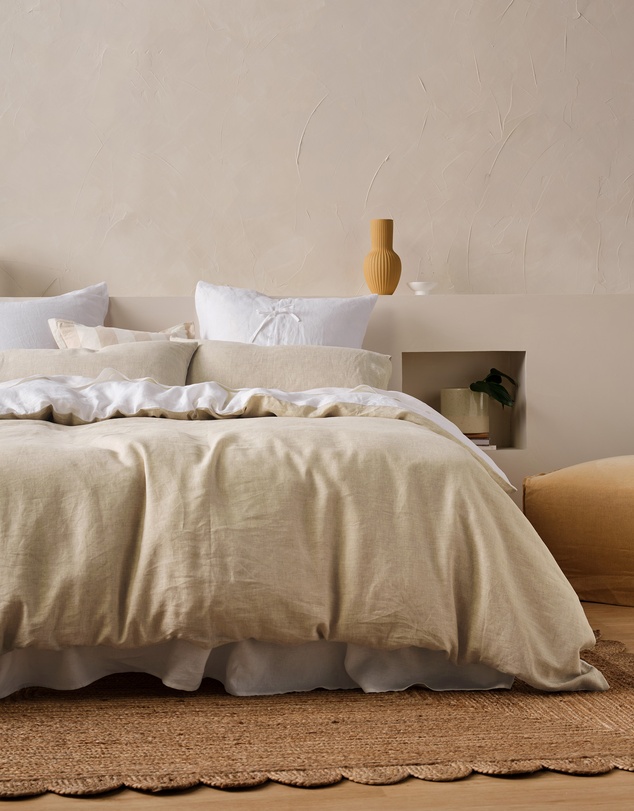 Linen House - Nimes Duet Pure Linen Quilt Cover Set