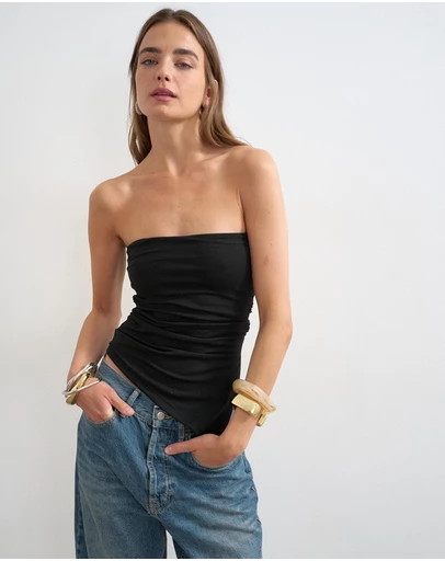 TOPSHOP - Madison Spild Side Bandeau Top