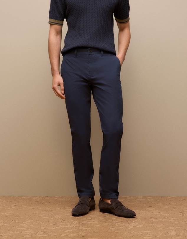 Trenery - Slim Fit Chino Pant in Navy