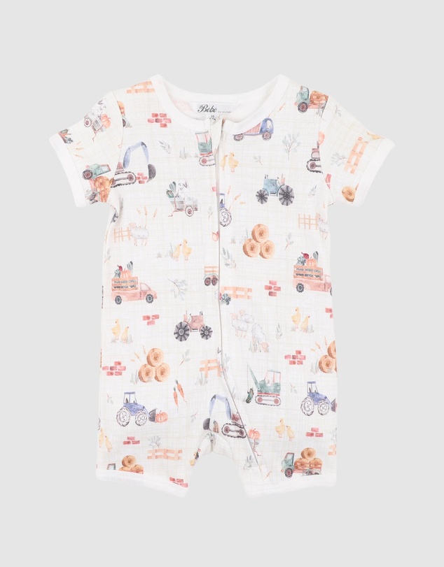 Bebe by Minihaha - Clayton SS Zipsuit - Babies
