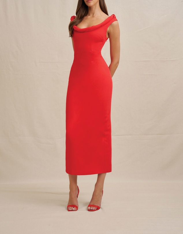 BY JOHNNY. - Talia Twist Midi Dress