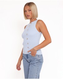 Petal & Pup - Lysa Knit Vest Top - Blue