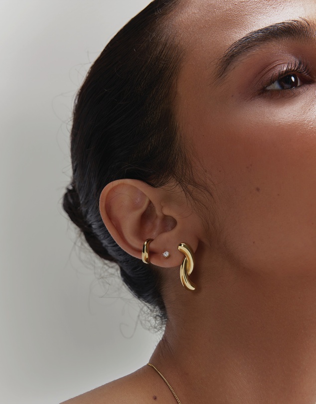 Ania Haie - Gold Twist Stud Earrings