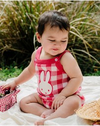 Kynd Baby - Miffy Knit Romper in Cherry