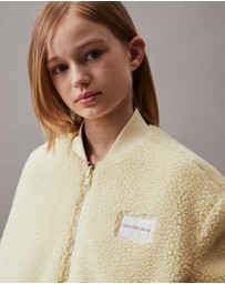 Calvin Klein Jeans - Girls Reversible Teddy Bomber Jacket